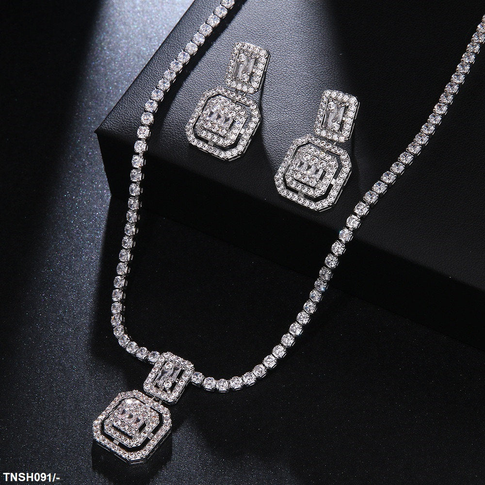 TNSH091 BYJ Cushion Necklace Set